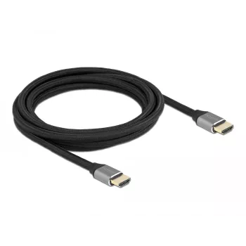 DELOCK Ultra High Speed HDMI-kabel - A stekker / A stekker - 48 Gbps 8K 60 Hz - 3 m - grijs