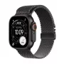 APPLE Watch Ultra 3 GPS + Cellular 49mm zwart titanium behuizing met zwart titanium Milanese Loop Small