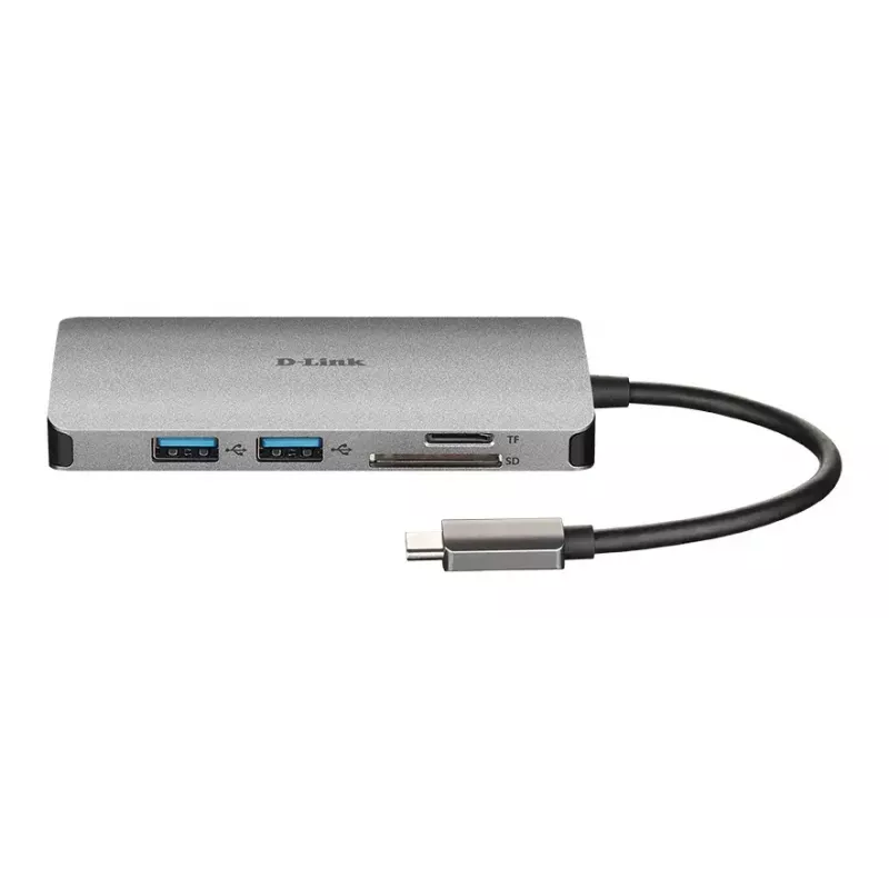 D-Link 8-in-1 USB-C hub met HDMI/Ethernet/kaartlezer/Power Delivery