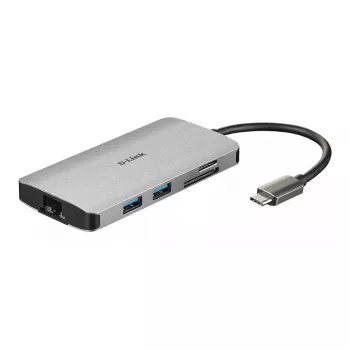 D-Link 8-in-1 USB-C hub met HDMI/Ethernet/kaartlezer/Power Delivery