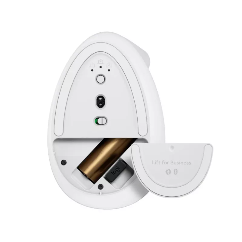LOGITECH draadloze muis Lift for Business rechtshandig off-white