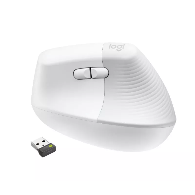 LOGITECH draadloze muis Lift for Business rechtshandig off-white