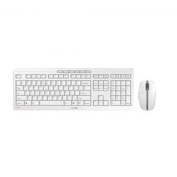 CHERRY Stream Desktop Recharge toetsenbord muis inbegrepen universeel RF draadloos QWERTY Engels grijs