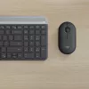 LOGITECH slanke draadloze toetsenbord- en muisset MK470 - grafiet - AZERTY Belgisch