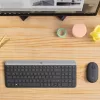 LOGITECH slanke draadloze toetsenbord- en muisset MK470 - grafiet - AZERTY Belgisch