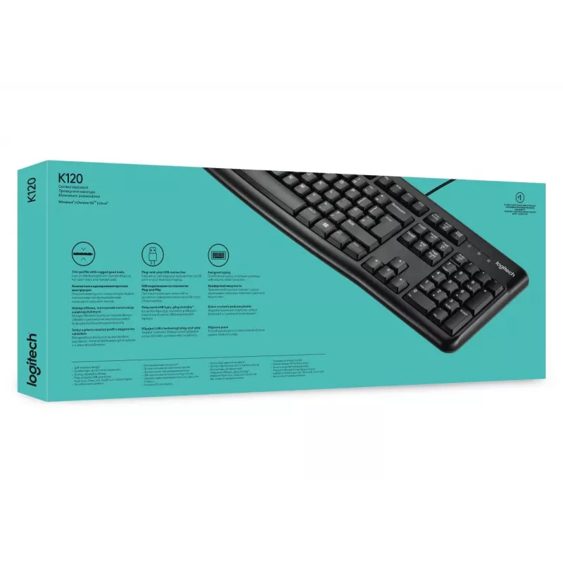 LOGITECH toetsenbord K120 - AZERTY Belgisch