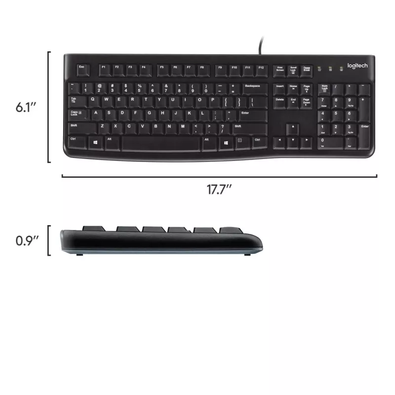 LOGITECH toetsenbord K120 - AZERTY Belgisch