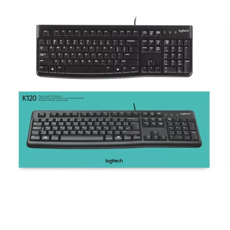 LOGITECH toetsenbord K120 - AZERTY Belgisch