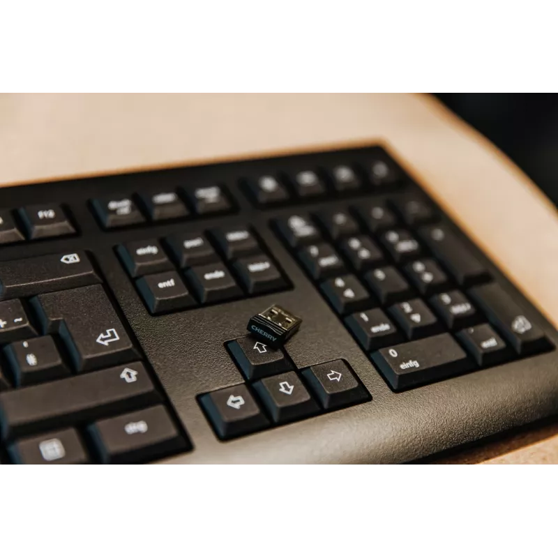 CHERRY KW 3000 toetsenbord universeel RF draadloos QWERTY Spaans zwart