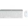 LOGITECH Slim draadloze toetsenbord- en muiscombinatie Mk470 - offwhite - Qwertz Ge