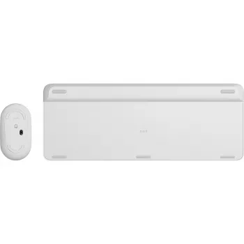 LOGITECH Slim draadloze toetsenbord- en muiscombinatie Mk470 - offwhite - Qwertz Ge