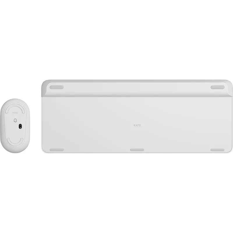 LOGITECH Slim draadloze toetsenbord- en muiscombinatie Mk470 - offwhite - Qwertz Ge