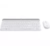 LOGITECH Slim draadloze toetsenbord- en muiscombinatie Mk470 - offwhite - Qwertz Ge