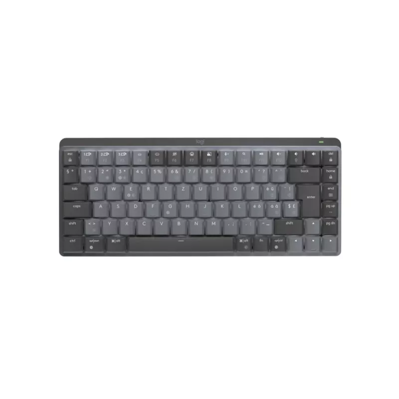 LOGITECH Mx Mechanical Mini Minimalist draadloos verlicht toetsenbord - graphite Tactile Quiet Qwertz Zwitsers