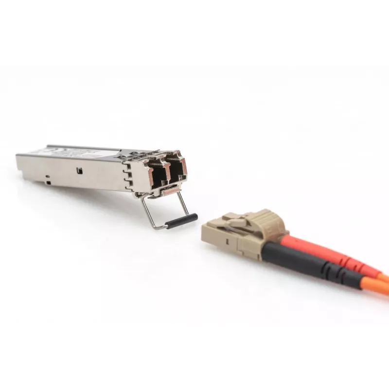 DIGITUS 1,25 Gbps SFP-module, tot 550 m multimode, LC-duplexstekker, industrieversie 1000Base-SX, 850 nm