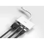 D-Link 3-in-1 USB-C naar HDMI/VGA/DisplayPort-adapter, bedraad, USB 3.2 Gen 1 (3.1 Gen 1) Type-C, wit, CE, FCC, IC, RCM, DC, 0,04 A