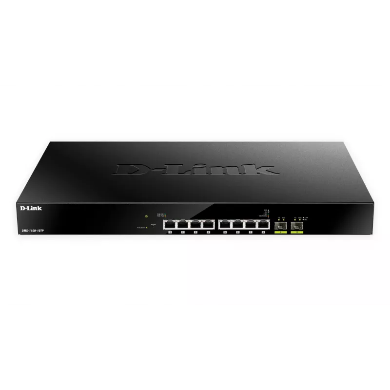 D-Link 10-poorts Multi-Gigabit PoE+ Smart Managed Switch, managed, L2, 2.5G Ethernet (100/1000/2500), Power over Ethernet (PoE), rackmontage, 1U