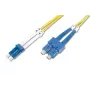 DIGITUS LWL-patchkabel, LC naar SC OS2, singlemode 09/125 µ, duplex, lengte 3 m