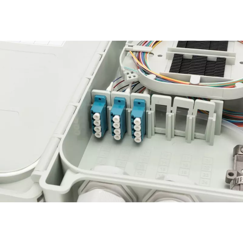 Digitus FTTH/FTTB verdeelbox voorgemonteerd OS2 12 vezels LC/PC