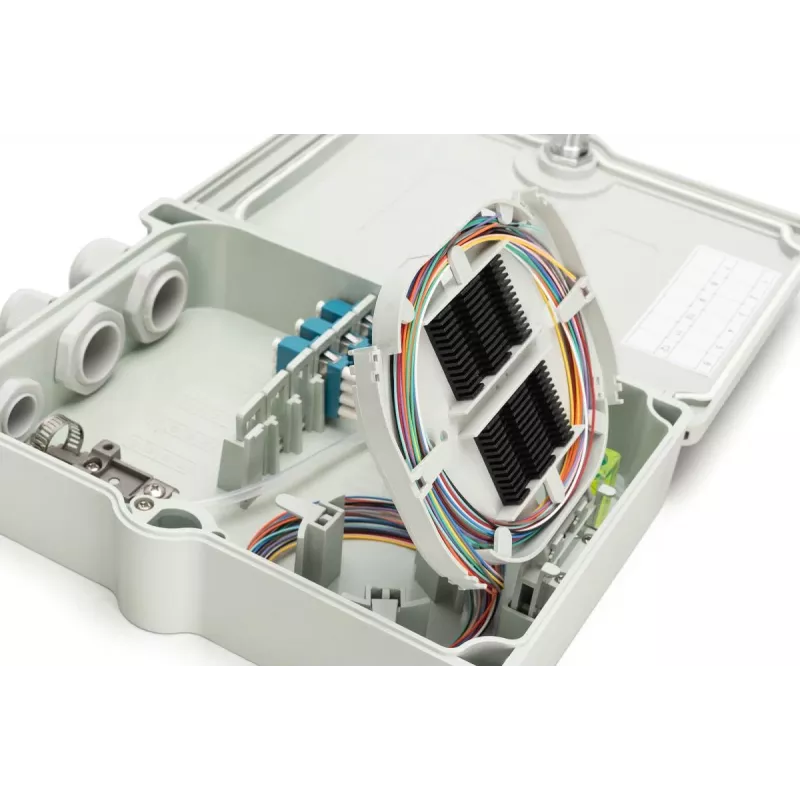Digitus FTTH/FTTB verdeelbox voorgemonteerd OS2 12 vezels LC/PC