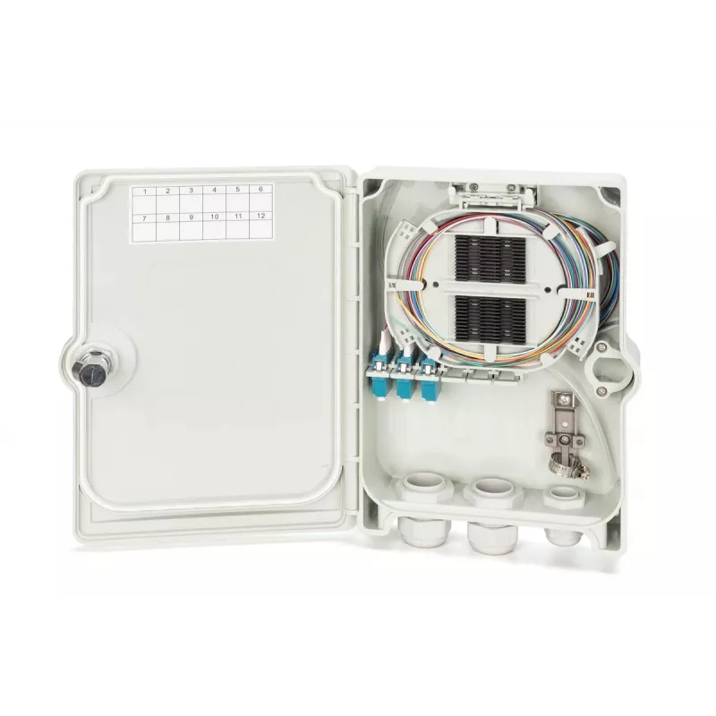 Digitus FTTH/FTTB verdeelbox voorgemonteerd OS2 12 vezels LC/PC