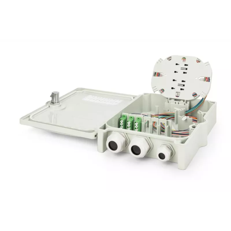 DIGITUS FTTH verdeelbox - singlemode LC-APC voorgeconfectioneerde koppelingen pigtails