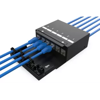 DIGITUS Consolidation Point Box – 6 poorten keystone-modules met slimme kabelmanager
