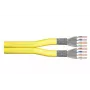 DIGITUS installatiekabel - CAT 7A - S/FTP - AWG 22/1 duplex - 500m - geel - B2ca