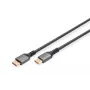 DIGITUS PREMIUM DisplayPort 2.1 verbindingskabel - M/M 1m 16K UHD 80G aluminium behuizing