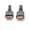 DIGITUS PREMIUM DisplayPort 2.1 verbindingskabel - M/M 1m 16K UHD 80G aluminium behuizing