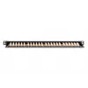 DIGITUS patchpanel CAT6 onafgeschermd 24-poorts met shutter - zwart