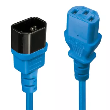 Lindy 0,5 m C14 naar C13 verlengkabel, blauw