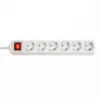 Lindy 73103 stroomverdeler 6 AC-uitgangen indoor wit