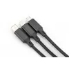 DIGITUS 3-in-1 laadkabel USB-A – Lightning + Micro-B + Type-C 1 m