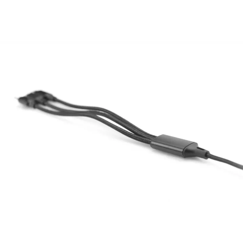 DIGITUS 3-in-1 laadkabel USB-A – Lightning + Micro-B + Type-C 1 m