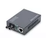 DIGITUS mediaconverter, multimode 10/100Base-TX naar 100Base-FX, incl. voeding, ST-stekker, tot 2 km