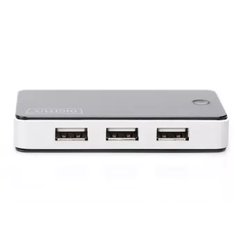 DIGITUS USB 2.0 7-poorts hub zwart (da-70222)