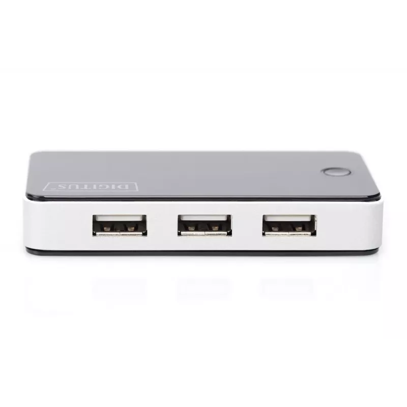 DIGITUS USB 2.0 7-poorts hub zwart (da-70222)