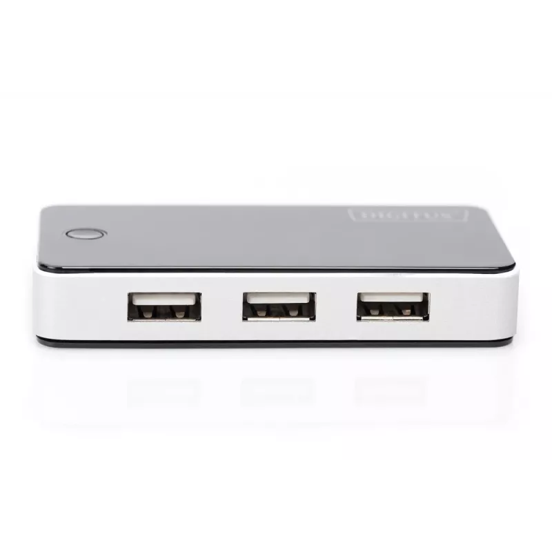 DIGITUS USB 2.0 7-poorts hub zwart (da-70222)