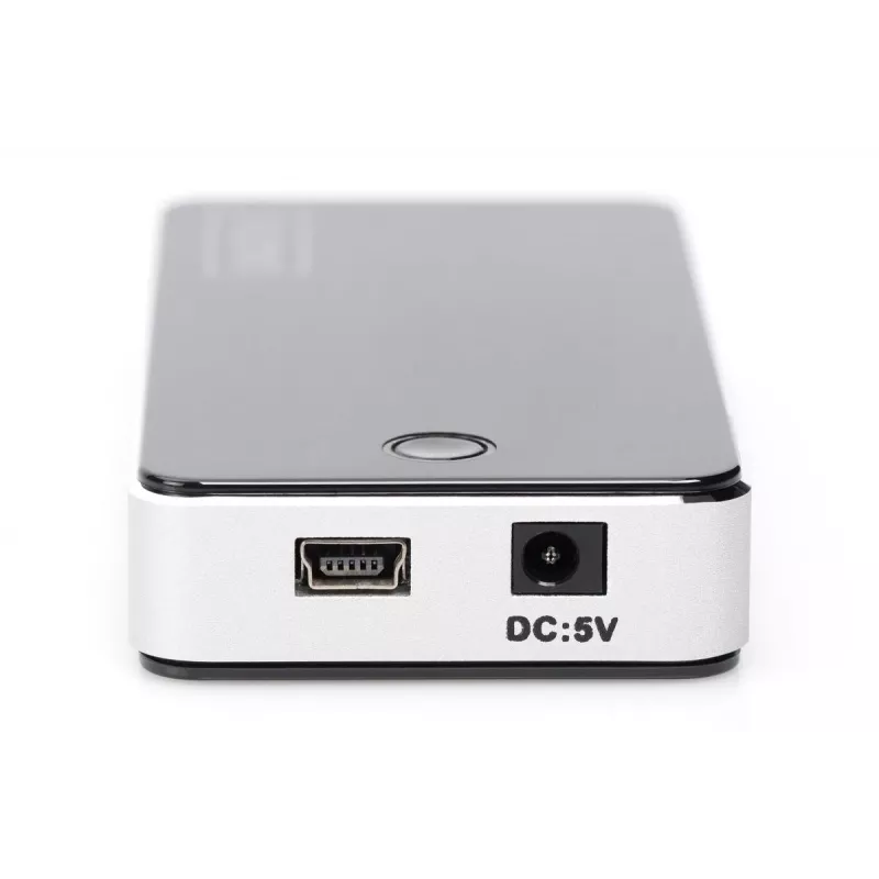 DIGITUS USB 2.0 7-poorts hub zwart (da-70222)
