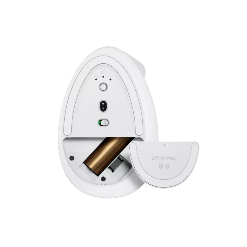 LOGITECH Lift voor Mac verticale ergonomische muis - off-white/lichtgrijs - EMEA