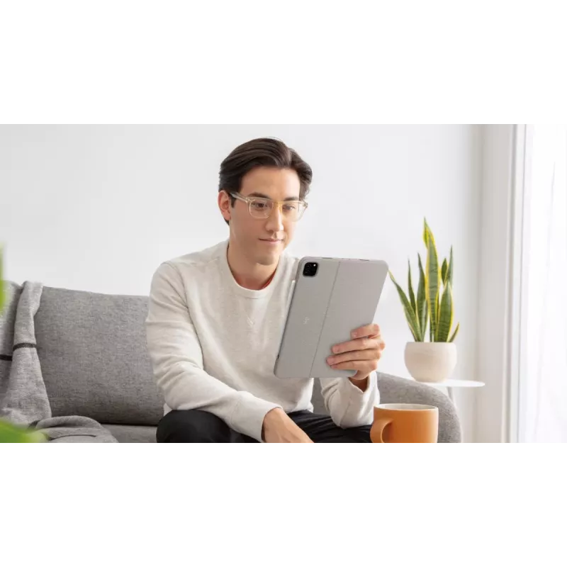 LOGITECH Combo Touch – zand voor iPad Pro 11 inch (1e, 2e, 3e gen.) – Duits – QWERTZ