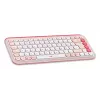 LOGITECH Wireless Combo - Pop Icon - roze & off white Qwertz Duits