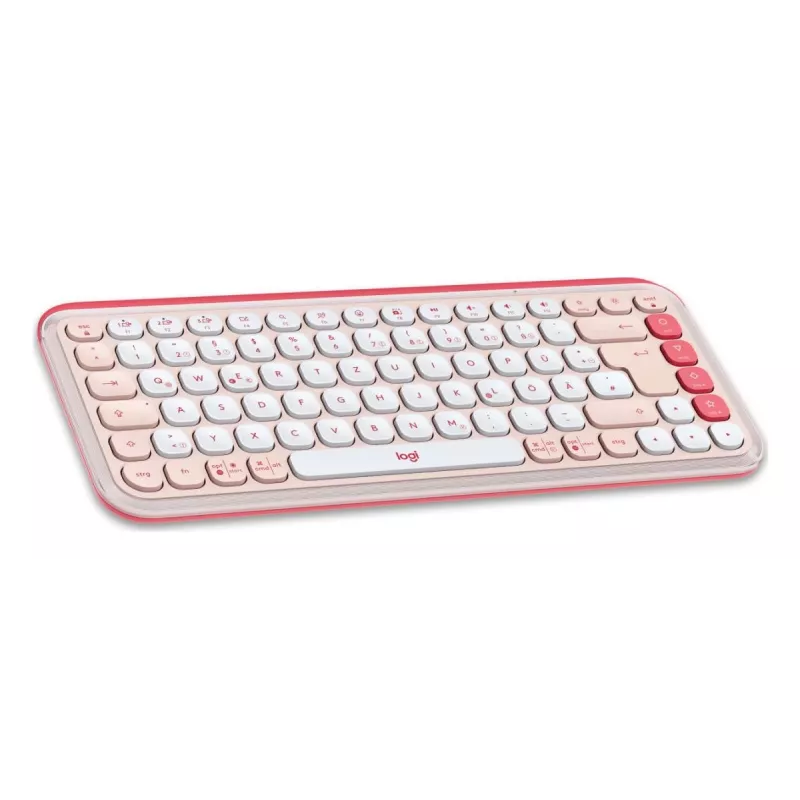 LOGITECH Wireless Combo - Pop Icon - roze & off white Qwertz Duits