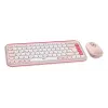 LOGITECH Wireless Combo - Pop Icon - roze & off white Qwertz Duits