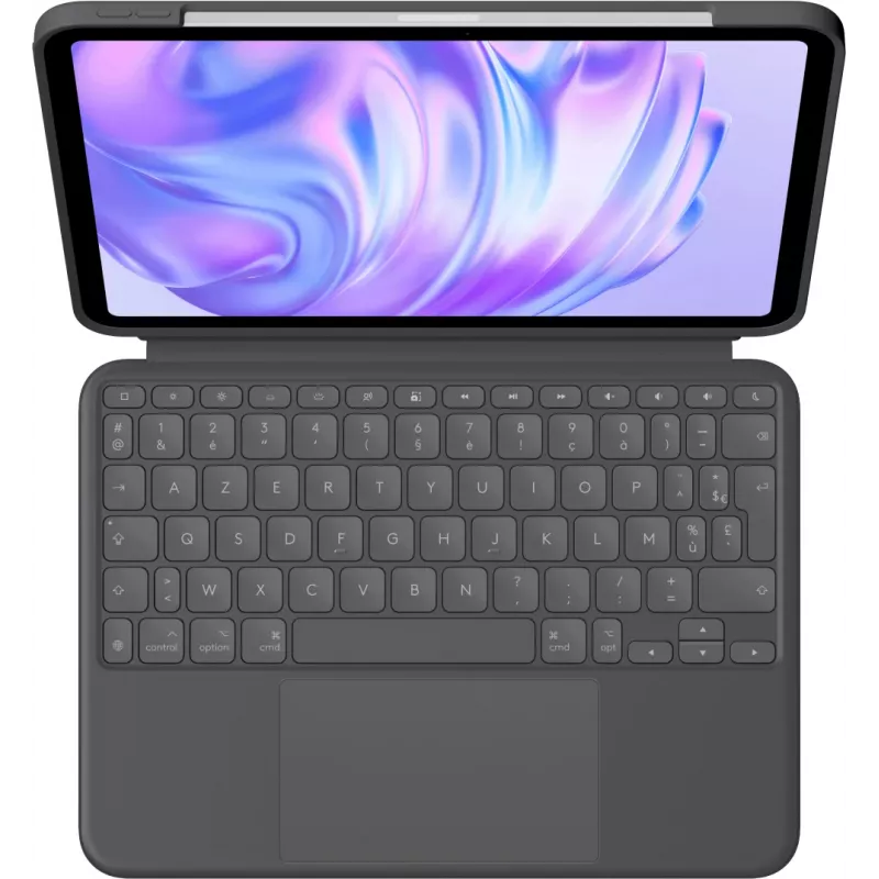LOGITECH Combo Touch toetsenbordhoes - voor iPad Pro 11in M4/M5 - grafiet - Azerty Frans