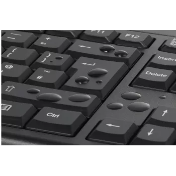 Kensington K75562DE, draadloos, RF draadloos, membraan, QWERTZ, zwart, muis inbegrepen