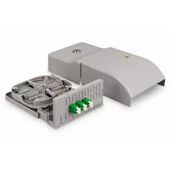 DIGITUS FTTH thuisverdeeleenheid. 3x LC/APC duplex OS2. IP54. lasgereed