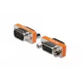 DIGITUS nullmodem-adapter, D-Sub9 metalen behuizing, M/F, met zeskantschroeven