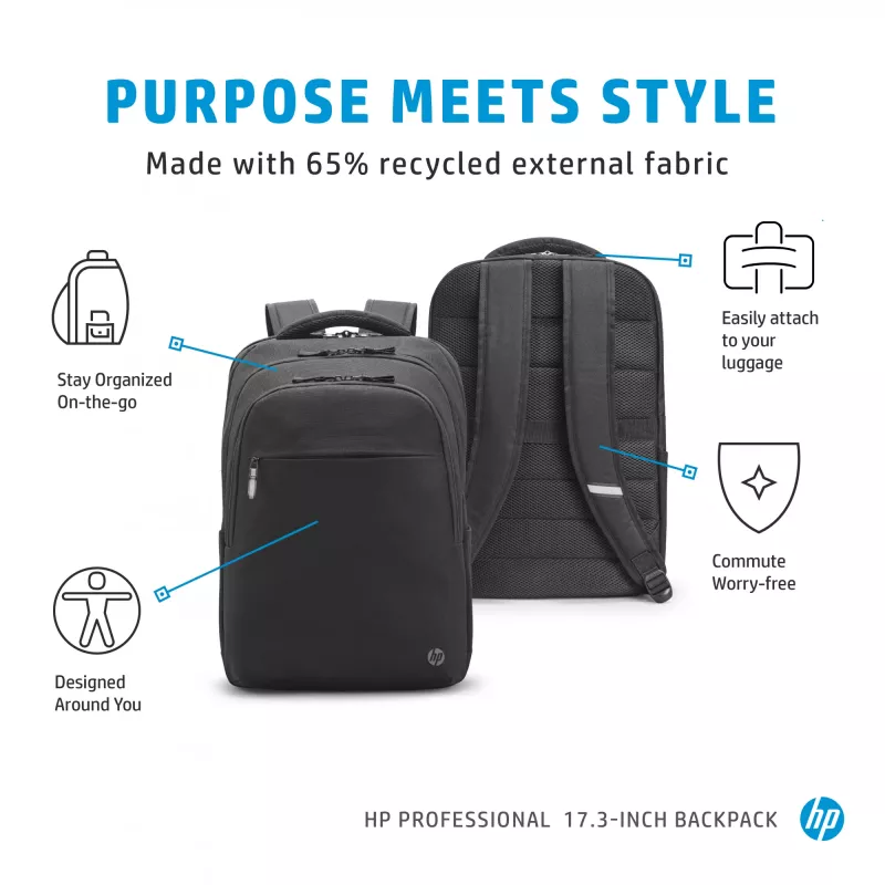 HP Professional 17,3-inch rugzak, rugzak, 740 g